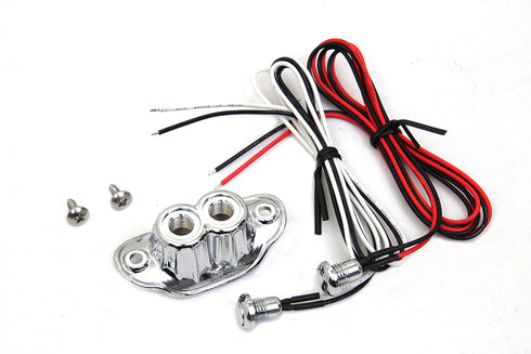 Volt Tech Old School Dual Switch Kit Chrome - 32-1380