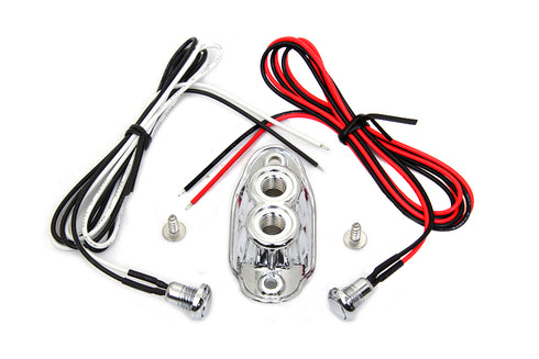 Volt Tech Old School Dual Switch Kit Chrome - 32-1380