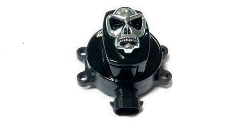 Volt Tech Black Ignition Switch with Chrome Skull - 32-1440