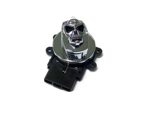 Volt Tech Chrome Ignition Switch with Chrome Skull - 32-1441