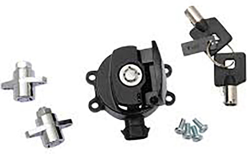 Volt Tech Side Hinge Ignition Switch and Saddlebag Lock Kit Black - 32-1445
