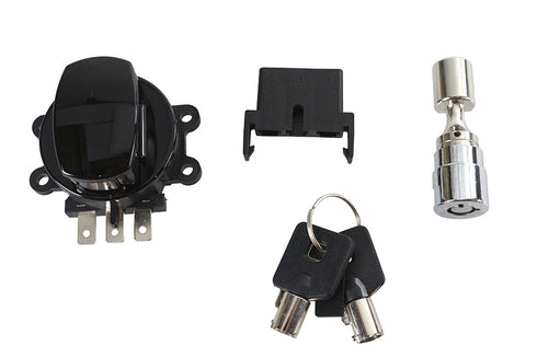 Volt Tech Side Hinge Ignition Switch Black with Fork Lock - 32-1482