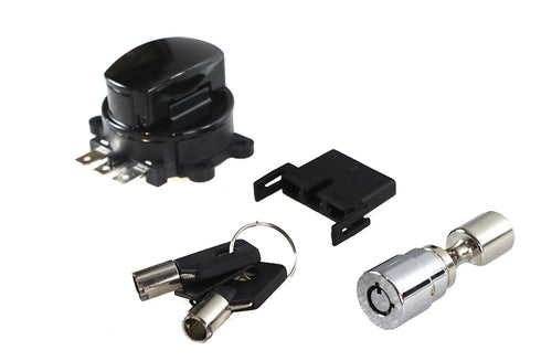 Volt Tech Side Hinge Ignition Switch Black with Fork Lock - 32-1482