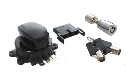 Volt Tech Side Hinge Ignition Switch Black with Fork Lock - 32-1482