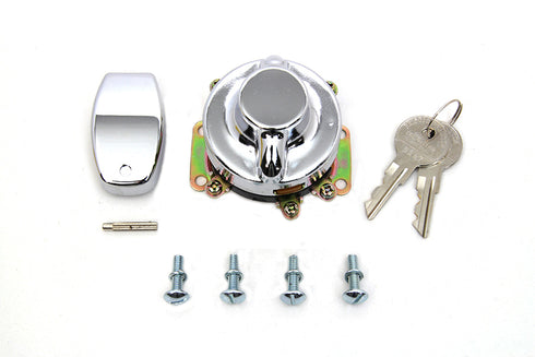 Volt Tech Fat Bob Ignition Switch with 6 Terminals Chrome - 32-1512