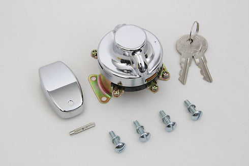 Volt Tech Fat Bob Ignition Switch with 6 Terminals Chrome - 32-1512