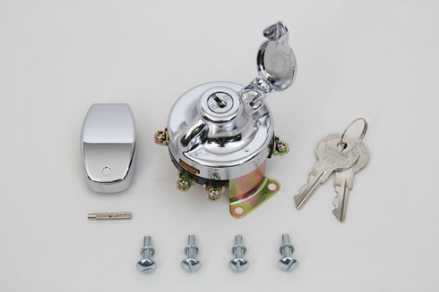 Volt Tech Fat Bob Ignition Switch with 6 Terminals Chrome - 32-1512