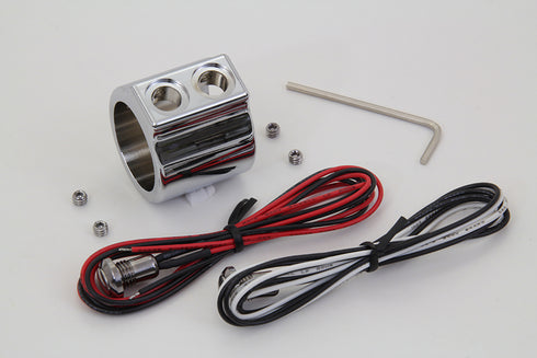 Volt Tech Chrome Dual Handlebar Button Switch Kit - 32-1543
