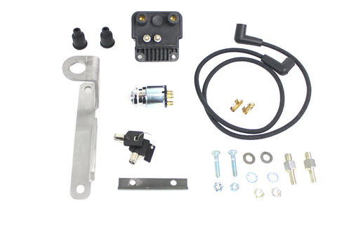 V-Twin Big Twin Coil Mount with Switch Bracket Raw - 32-1615