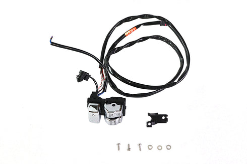 V-Twin Left Side Handlebar Control Module Chrome - 32-1648