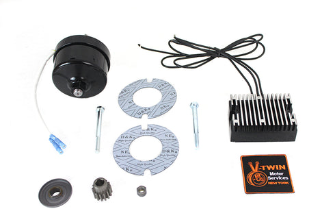 V-Twin Black 12 Volt Alternator Generator Conversion Kit - 32-1671