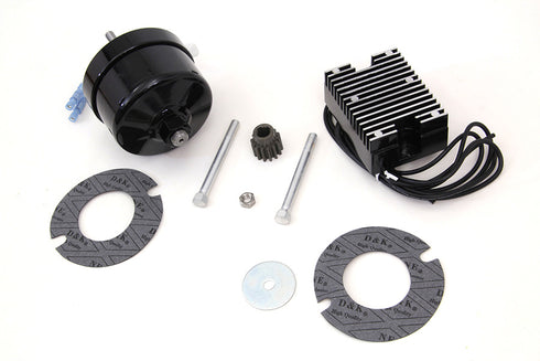 V-Twin Black 12 Volt Alternator Generator Conversion Kit - 32-1673