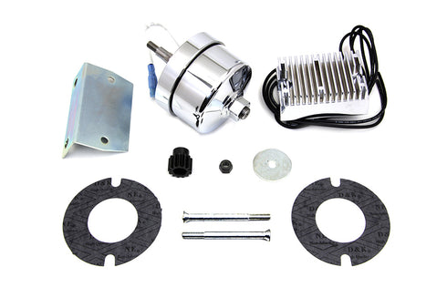 V-Twin Chrome 12 Volt Alternator Generator Conversion Kit - 32-1675