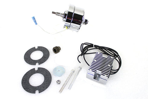 V-Twin Chrome 12 Volt Alternator Generator Conversion Kit - 32-1676