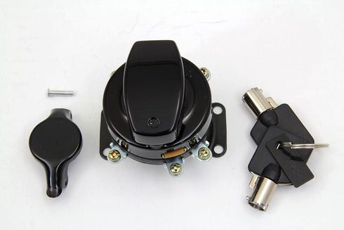 Volt Tech Fat Bob Ignition Switch with 5 Terminals Gloss Black - 32-1692