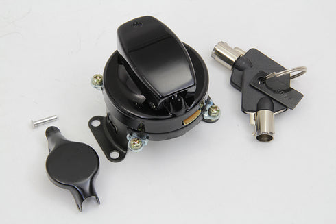 Volt Tech Fat Bob Ignition Switch with 5 Terminals Gloss Black - 32-1692