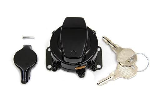 Volt Tech Fat Bob Ignition Switch with 6 Terminals Gloss Black - 32-1693