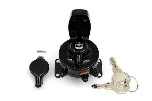 Volt Tech Fat Bob Ignition Switch with 6 Terminals Gloss Black - 32-1693