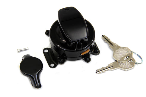 Volt Tech Fat Bob Ignition Switch with 6 Terminals Gloss Black - 32-1693