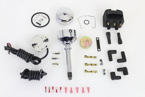 V-Twin V-Fire Single Fire Electronic Ignition Distributor with Coil - 32-1769