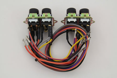 Volt Tech Rocker Style LED Fairing Switch Kit Black - 32-7014