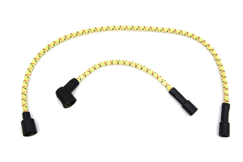 Sumax Sumax Yellow with Black & Red Tracer 7mm Spark Plug Wire Set - 32-7343