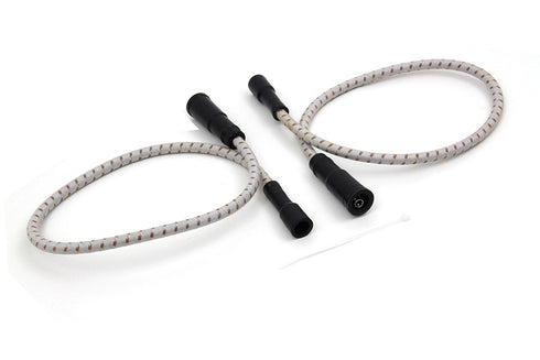 Sumax Sumax Grey with Brown Tracer 7mm Spark Plug Wire Set - 32-7344