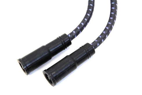 Sumax Sumax Black with Blue Tracer 7mm Spark Plug Wire Set - 32-7345