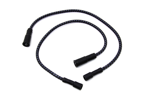 Sumax Sumax Black with Blue Tracer 7mm Spark Plug Wire Set - 32-7345