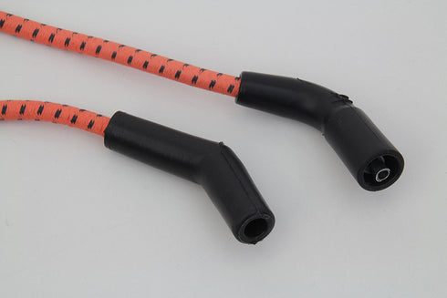 Sumax Sumax Orange with Black Tracer 7mm Spark Plug Wire Set - 32-7353