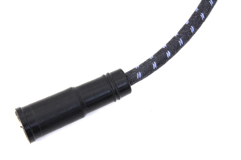 Sumax Sumax Black with Blue Tracer 7mm Spark Plug Wire Set - 32-7359