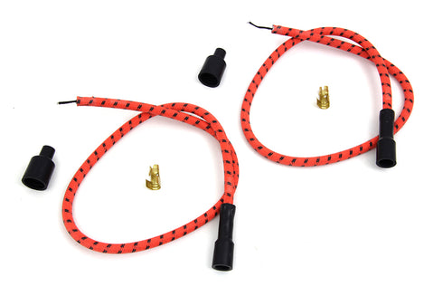 Sumax Sumax Orange with Black Tracer 7mm Spark Plug Wire Set - 32-7373