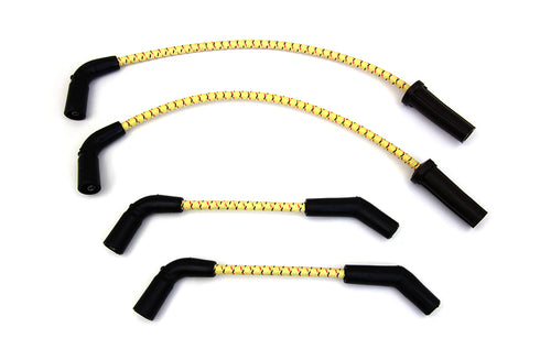 Sumax Sumax Yellow with Black & Red Tracer 7mm Spark Plug Wire Set - 32-7376