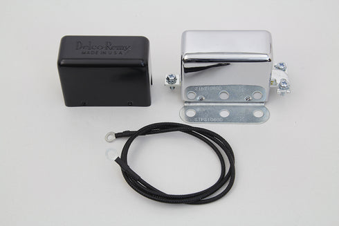 Volt Tech Chrome 12 Volt Regulator Relay - 32-7587