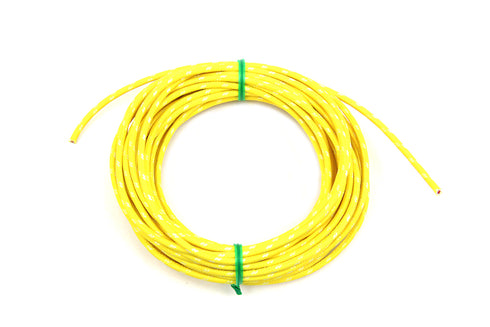 Volt Tech Yellow 25' Cloth Covered Wire - 32-8097
