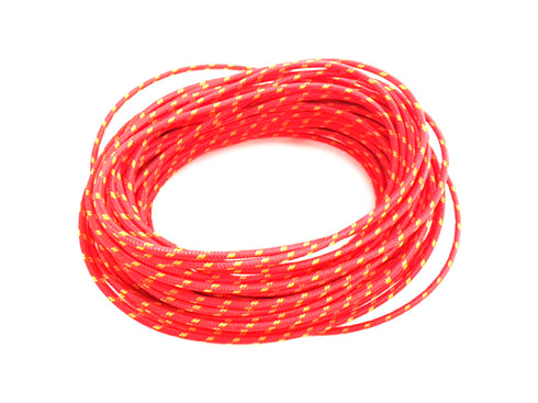 Volt Tech Red with Yellow Dot 25' Braided Wire - 32-8126