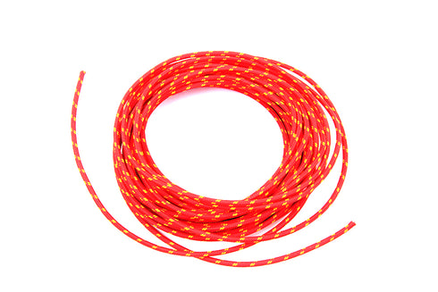 Volt Tech Red with Yellow Dot 25' Braided Wire - 32-8126