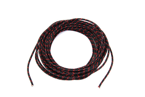 Volt Tech Black with Red Dot 25' Braided Wire - 32-8128