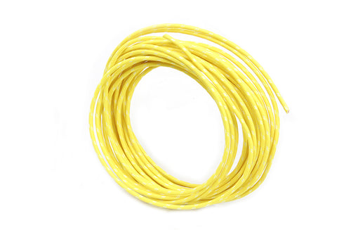 Volt Tech Yellow with White Dot 25' Braided Wire - 32-8131