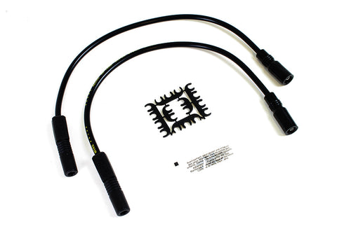 Accel Accel 8mm S/S Spiral Core Ignition Wire Set Black - 32-9162