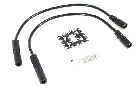 Accel Accel 8mm S/S Spiral Core Ignition Wire Set Black - 32-9162