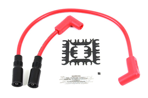 Accel Accel 8mm S/S Spiral Core Ignition Wire Set Red - 32-9172