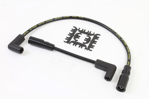 Accel Accel 8mm S/S Spiral Core Ignition Wire Set Black - 32-9178