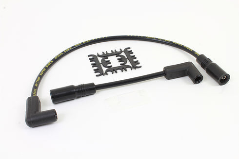 Accel Accel 8mm S/S Spiral Core Ignition Wire Set Black - 32-9178