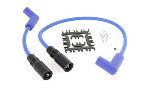 Accel Accel 8mm S/S Spiral Core Ignition Wire Set Blue - 32-9179