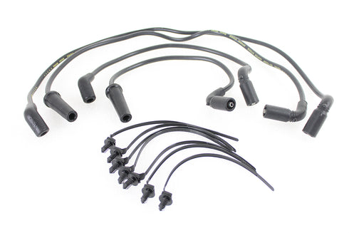 Accel Accel 8mm S/S Spiral Core Ignition Wire Set Black - 32-9190