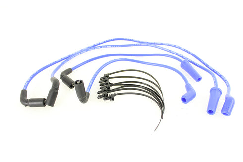 Accel Accel 8mm S/S Spiral Core Ignition Wire Set Blue - 32-9191