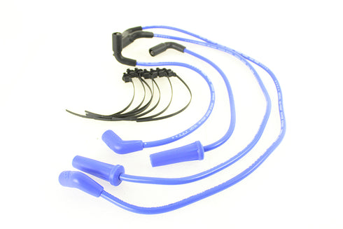 Accel Accel 8mm S/S Spiral Core Ignition Wire Set Blue - 32-9191