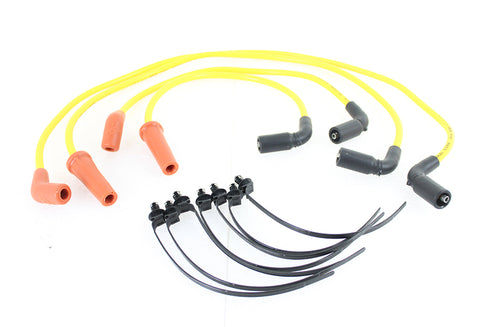 Accel Accel 8mm S/S Spiral Core Ignition Wire Set Yellow - 32-9193
