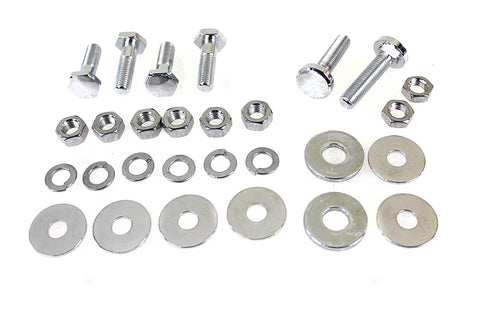 Colony Rear Fender Frame Clamp Bolt Set Chrome - 3220-6